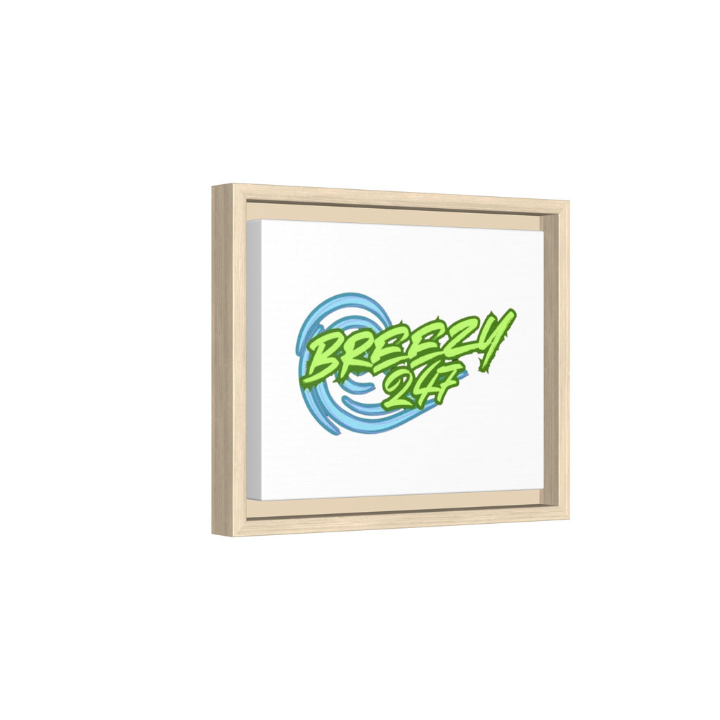 Breezy247 Matte Framed Canvas Print — Beach Wave Wall Art