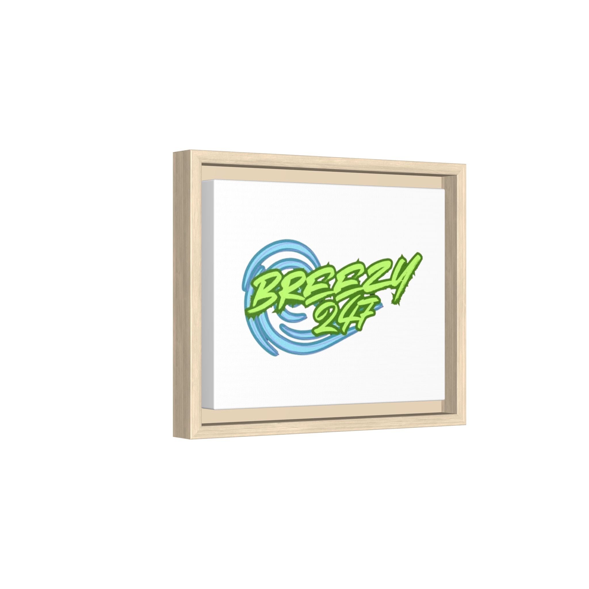 Breezy247 Matte Framed Canvas Print — Beach Wave Wall Art