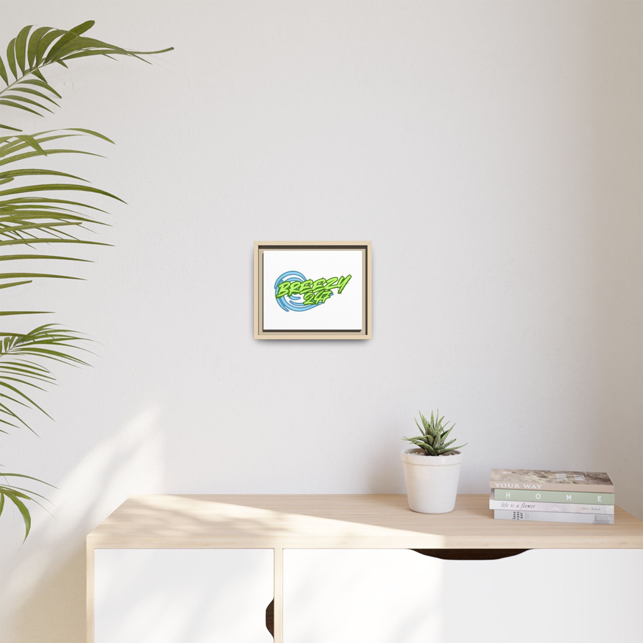 Breezy247 Matte Framed Canvas Print — Beach Wave Wall Art
