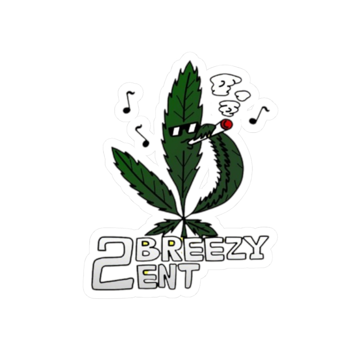 2BreezyENT Kiss-Cut Stickers