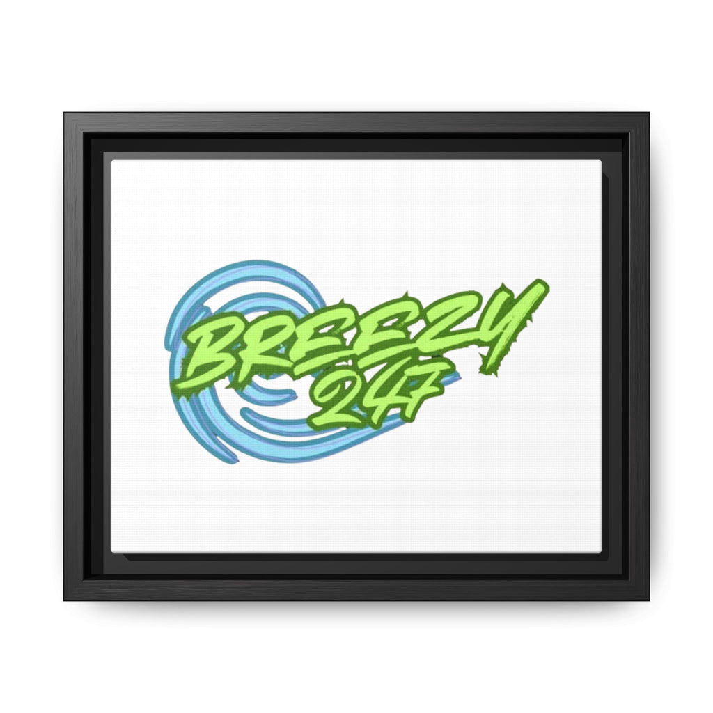 Breezy247 Matte Framed Canvas Print — Beach Wave Wall Art