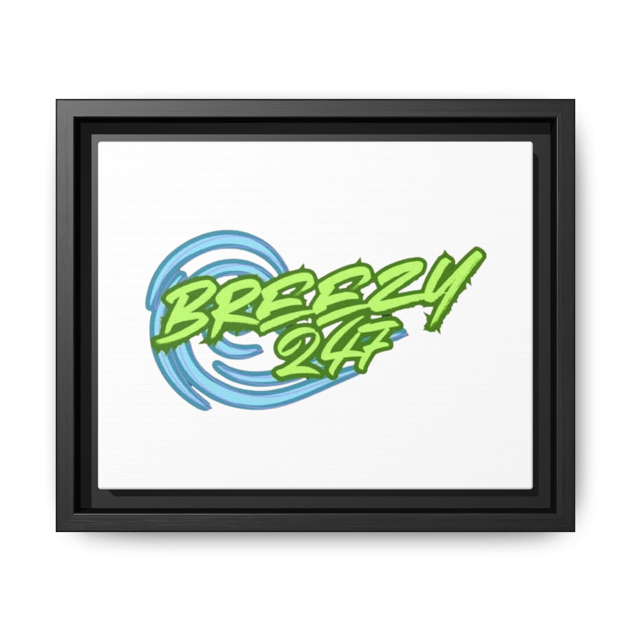 Breezy247 Matte Framed Canvas Print — Beach Wave Wall Art