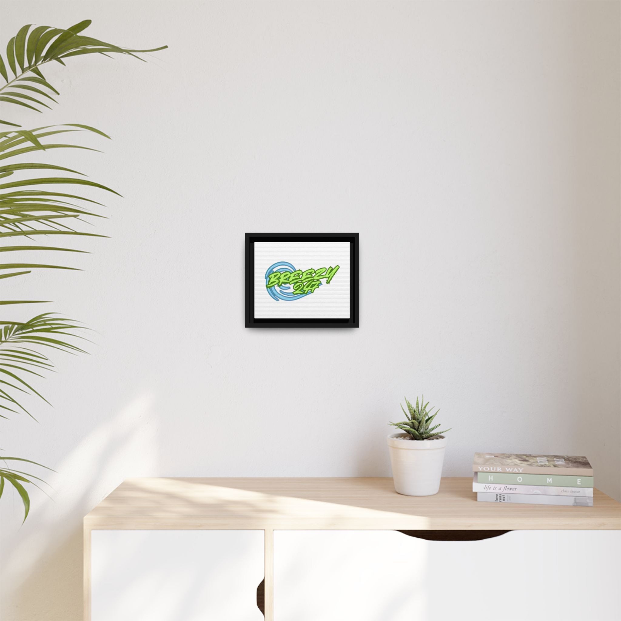Breezy247 Matte Framed Canvas Print — Beach Wave Wall Art