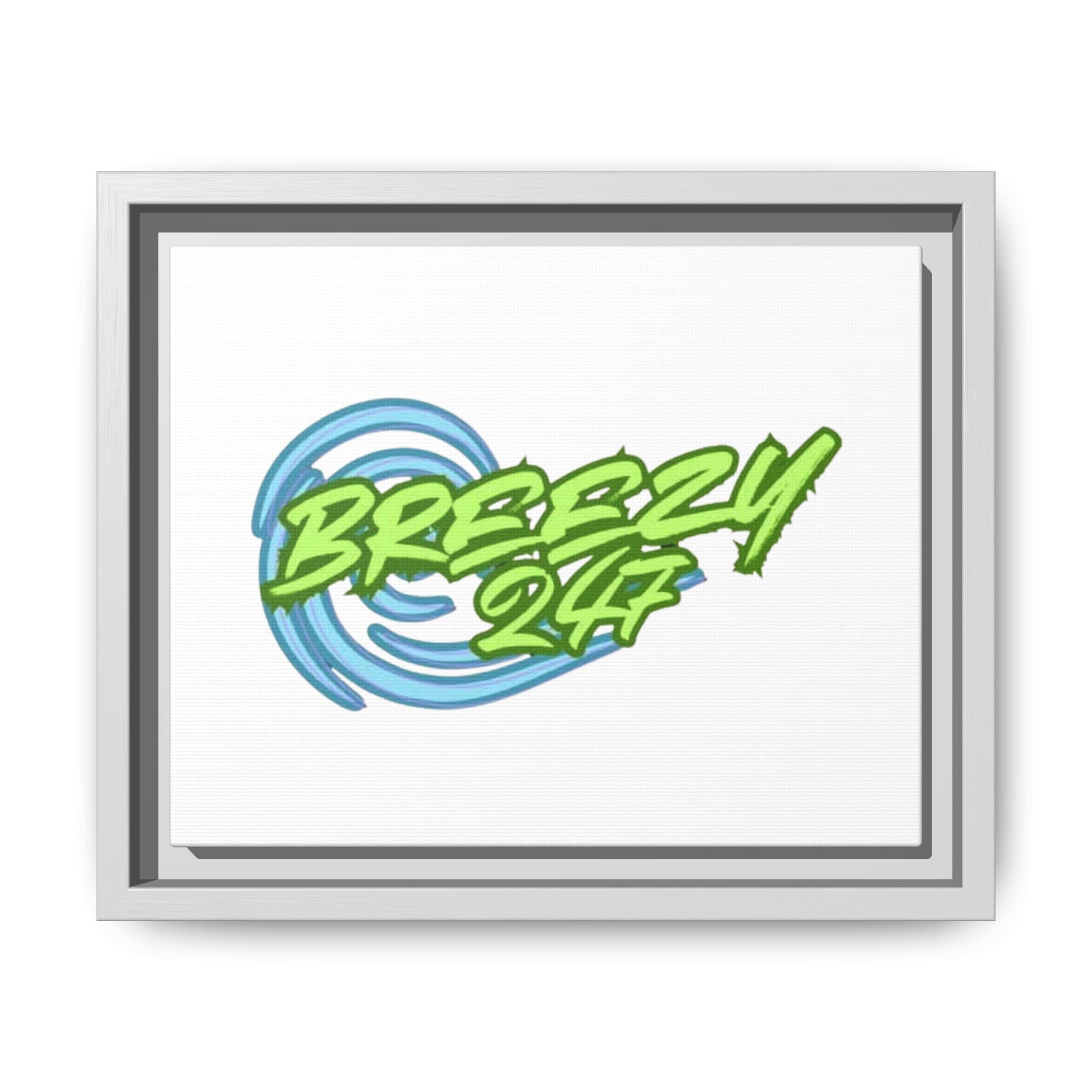 Breezy247 Matte Framed Canvas Print — Beach Wave Wall Art