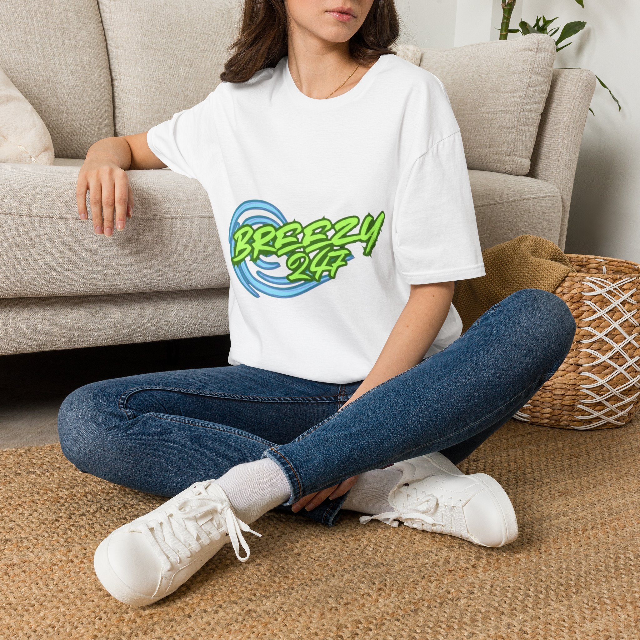 Breezy247 T-Shirt — Retro Surf Wave Graphic Tee