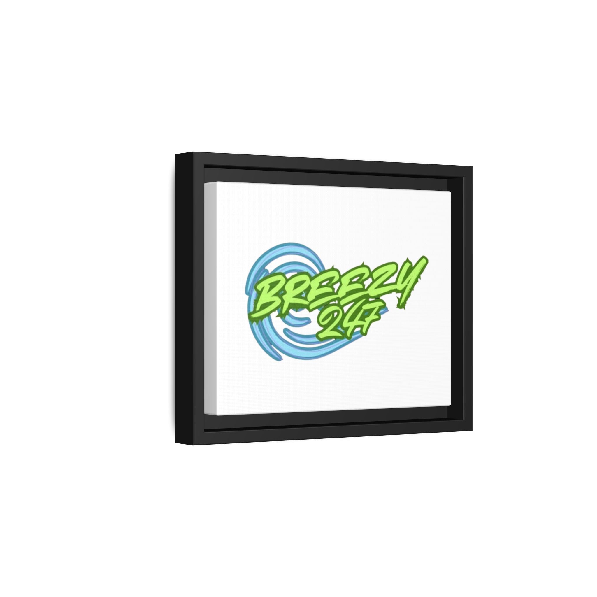 Breezy247 Matte Framed Canvas Print — Beach Wave Wall Art