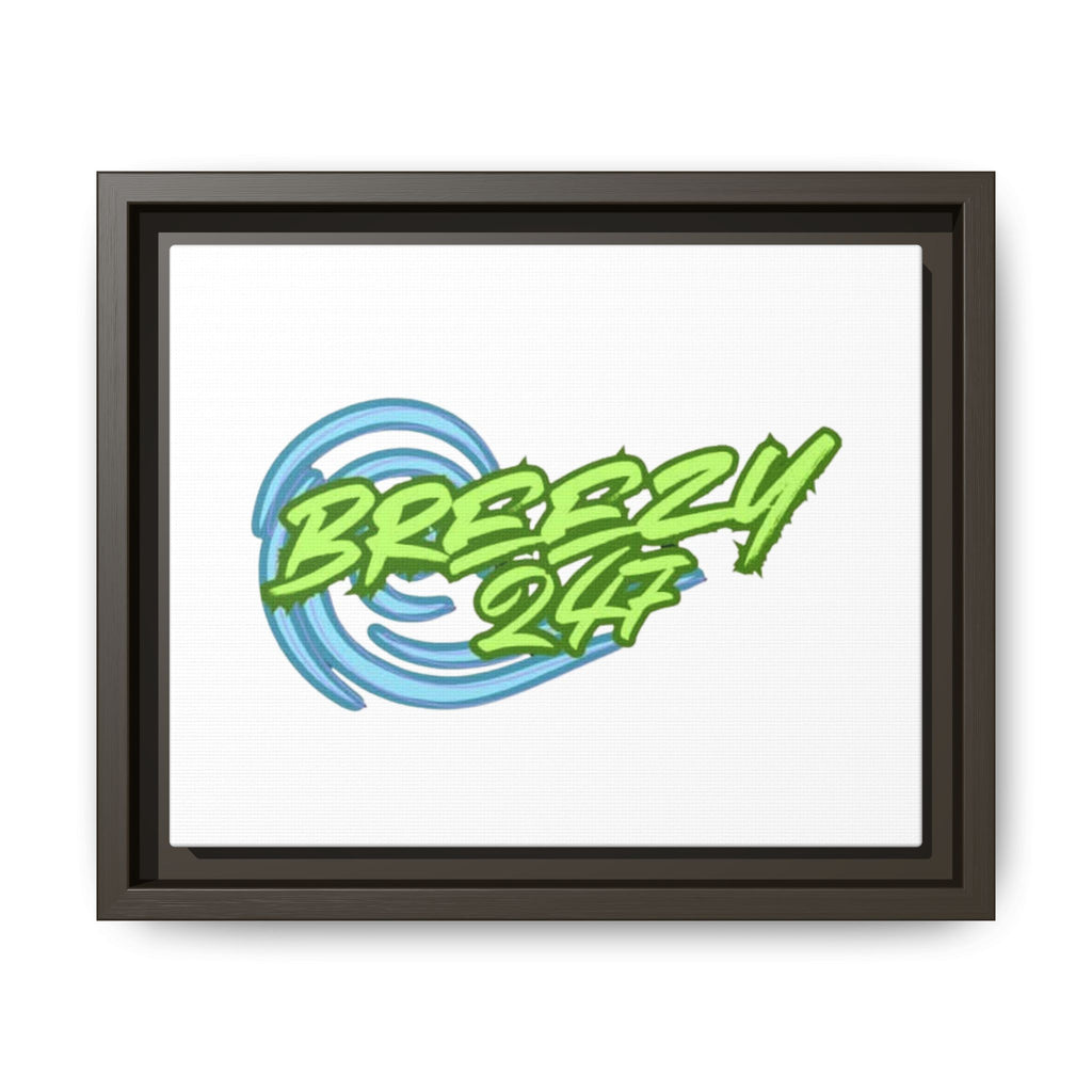 Breezy247 Matte Framed Canvas Print — Beach Wave Wall Art