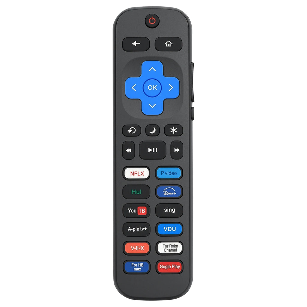 Wireless Smart Remote for Roku TV, with Netflix/YouTube/Apple/Disney+/Prime Video/Viu/HBO Max Google Play Sling Shortcut Buttons
