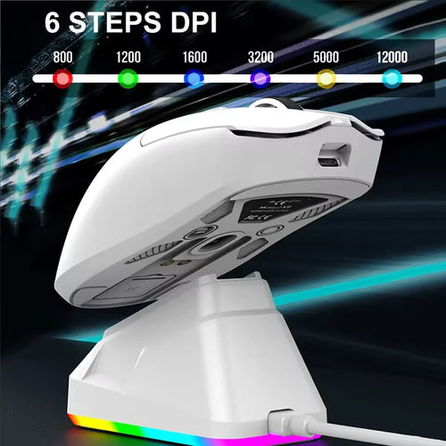 2026 NEW X11 Wireless Bluetooth 3-Mode Mouse Touch Screen Magnetic Charging Dock Ultra-Light Macro Gaming Mouse Magnetic Base