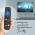 Wireless Smart Remote for Roku TV, with Netflix/YouTube/Apple/Disney+/Prime Video/Viu/HBO Max Google Play Sling Shortcut Buttons