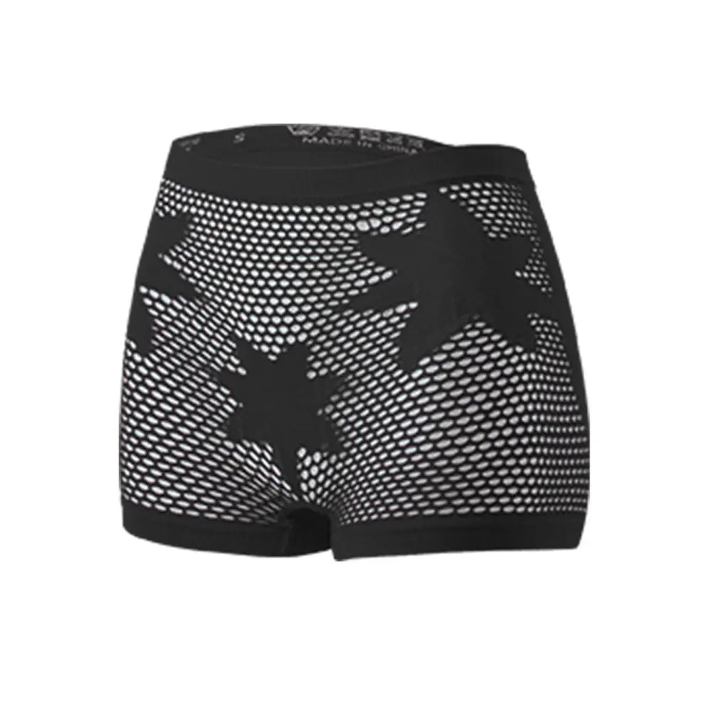 New Star Pattern Women's Panties Seamless Lace Hollow Out Woman Boxers Female Breathable Cozy Lingerie Underwear Boyshorts